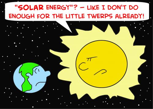 Solar Energy Sun Cartoon
